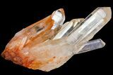 Tangerine Quartz Crystal Cluster - Madagascar #156868-1